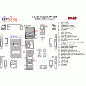 Lincoln Navigator 2005 - 2006 Dash Trim Kit