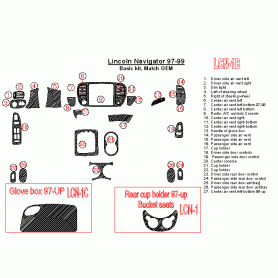 Lincoln Navigator 1997 - 1999 Dash Trim Kit