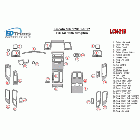 Lincoln MKS 2010 - 2012 Dash Trim Kit