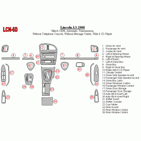 Lincoln LS 2000 - 2000 Dash Trim Kit