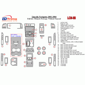 Lincoln Navigator 2003 - 2004 Dash Trim Kit