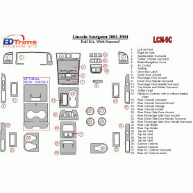 Lincoln Navigator 2003 - 2004 Dash Trim Kit