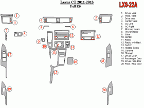 Lexus CT 2011 - 2013 Dash Trim Kit