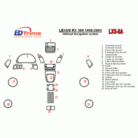 Lexus RX 1998 - 2003 Dash Trim Kit