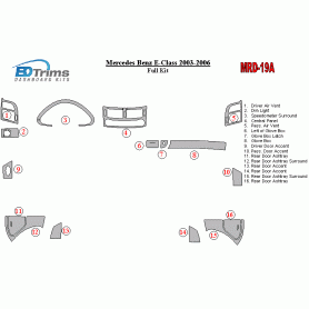 Mercedes Benz E Class 2003 - 2006 Dash Trim Kit