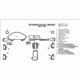 Mitsubishi Galant 1999 - 2003 Dash Trim Kit