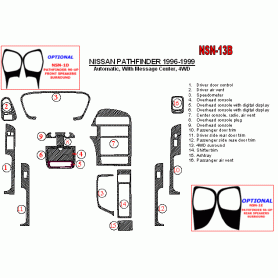 Nissan Pathfinder 1996 - 1999 Dash Trim Kit