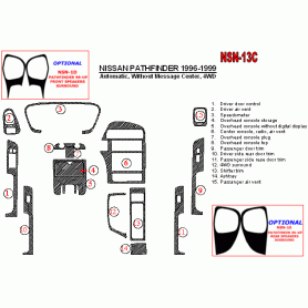 Nissan Pathfinder 1996 - 1999 Dash Trim Kit