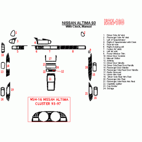 Nissan Altima 1993 - 1993 Dash Trim Kit