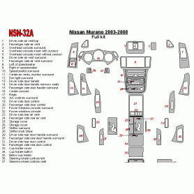 Nissan Murano 2003 - 2008 Dash Trim Kit