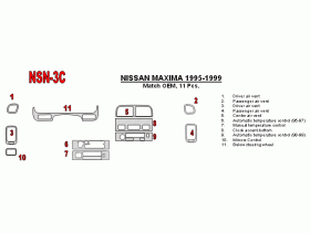 Nissan Maxima 1995 - 1999 Dash Trim Kit