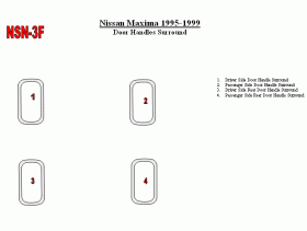 Nissan Maxima 1995 - 1999 Dash Trim Kit