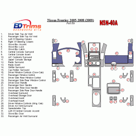 Nissan Frontier 2005 - 2009 Dash Trim Kit