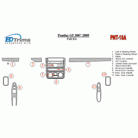 Pontiac G5 2007 - 2009 Dash Trim Kit