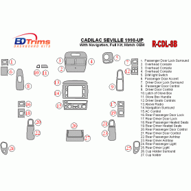 Cadillac Seville 1998-UP Dash Trim Kit (RHD)