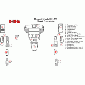 Hyundai Matrix 2001-UP Dash Trim Kit (RHD)