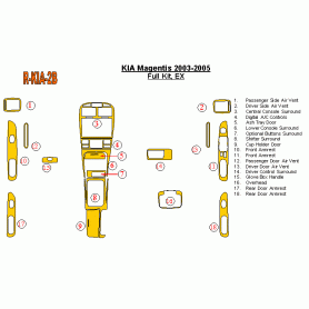 Kia Magentis 2003-2005 Dash Trim Kit (RHD)