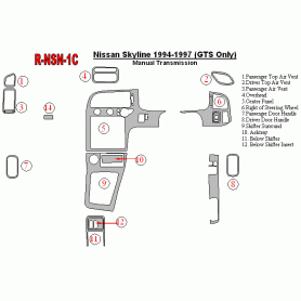 Nissan Skyline 1994-1997 Dash Trim Kit (RHD)