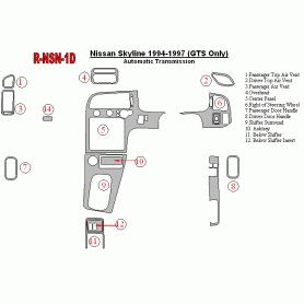 Nissan Skyline 1994-1997 Dash Trim Kit (RHD)