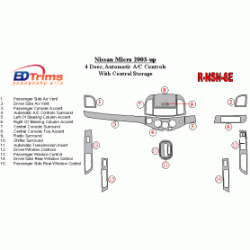 Nissan Micra 2003-UP Dash Trim Kit (RHD)