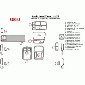 Suzuki Grand Vitara 1999-UP Dash Trim Kit (RHD)