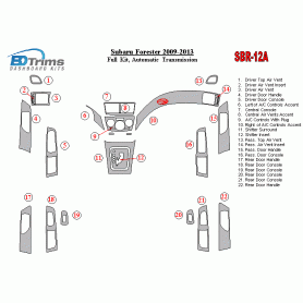 Subaru Forester 2009 - 2013 Dash Trim Kit