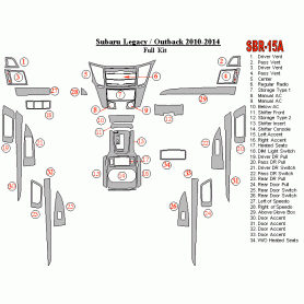 Subaru Legacy 2010 - 2014 Dash Trim Kit