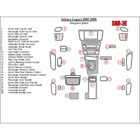 Subaru Legacy 2005 - 2006 Dash Trim Kit