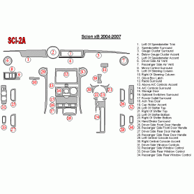 Scion xB 2004 - 2007 Dash Trim Kit