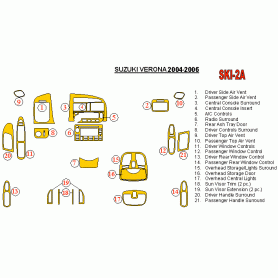 Suzuki Verona 2004 - 2006 Dash Trim Kit