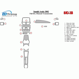 Suzuki Aerio 2002 - 2002 Dash Trim Kit