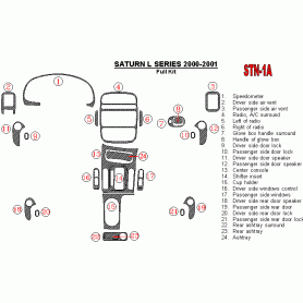 Saturn L Series 2000 - 2001 Dash Trim Kit