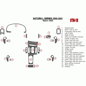 Saturn L Series 2000 - 2001 Dash Trim Kit