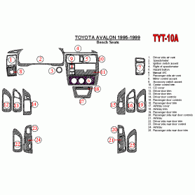 Toyota Avalon 1995 - 1999 Dash Trim Kit