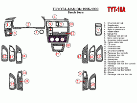 Toyota Avalon 1995 - 1999 Dash Trim Kit