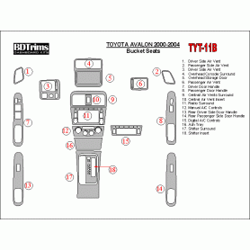 LHD Dash Trim Kits For Toyota Avalon 2000 2004