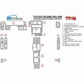 Toyota Tacoma 2001 - 2004 Dash Trim Kit