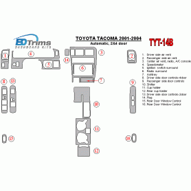 Toyota Tacoma 2001 - 2004 Dash Trim Kit