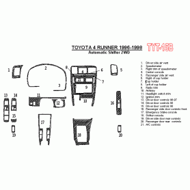 Toyota 4 Runner 1996 - 1998 Dash Trim Kit