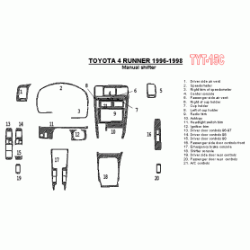 Toyota 4 Runner 1996 - 1998 Dash Trim Kit