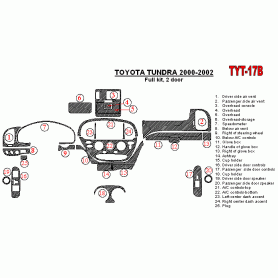 Toyota Tundra 2000 - 2002 Dash Trim Kit