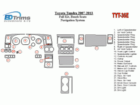 Toyota Tundra 2007 - 2013 Dash Trim Kit