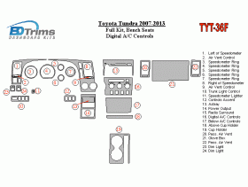 Toyota Tundra 2007 - 2013 Dash Trim Kit