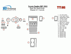 Toyota Tundra 2007 - 2013 Dash Trim Kit