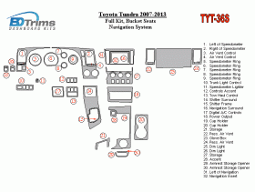 Toyota Tundra 2007 - 2013 Dash Trim Kit