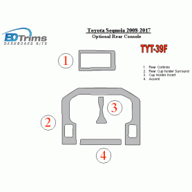 Toyota Sequoia 2008 - 2017 Dash Trim Kit