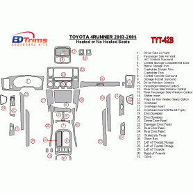 Toyota 4 Runner 2003 - 2005 Dash Trim Kit