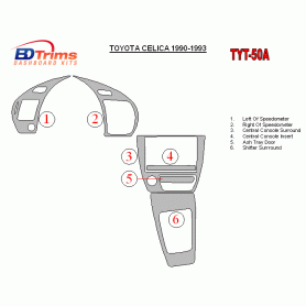 Toyota Celica 1990 - 1993 Dash Trim Kit