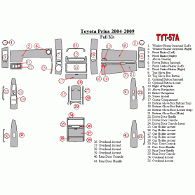 Toyota Prius 2004 - 2009 Dash Trim Kit