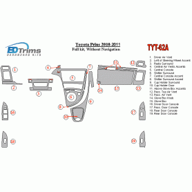 Toyota Prius 2010 - 2011 Dash Trim Kit